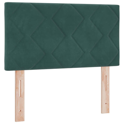 Boxspringbed met matras Donkergroen 80 x 200 cm Fluweel