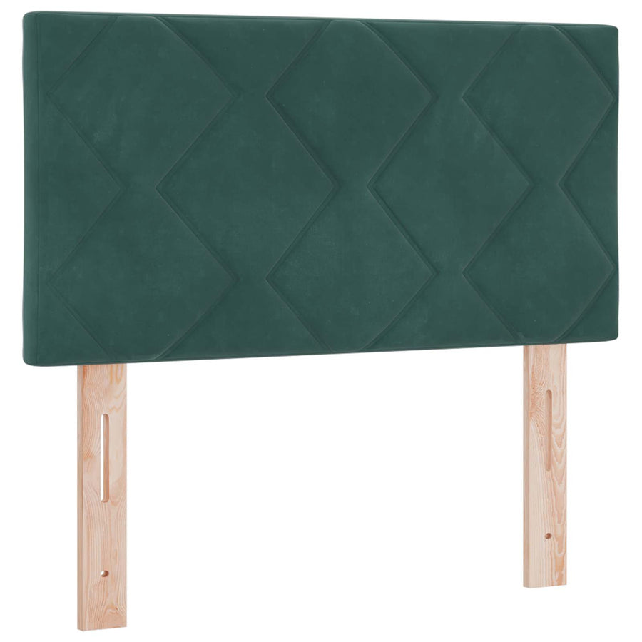 Boxspringbed met matras Donkergroen 80 x 200 cm Fluweel