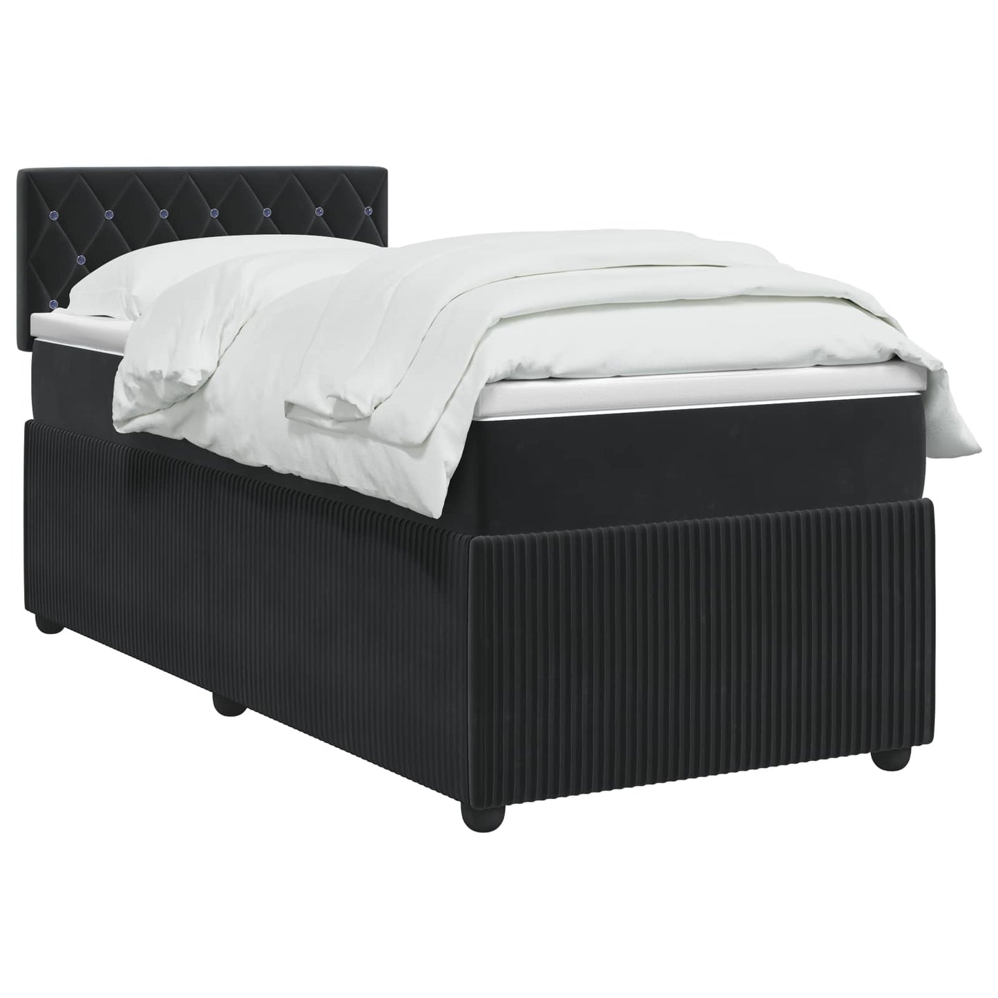 Boxspringbed met matras Zwart 90 x 190 cm Fluweel