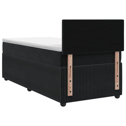 Boxspringbed met matras Zwart 90 x 190 cm Fluweel