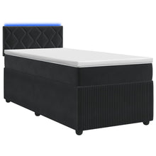 Boxspringbed met matras Zwart 90 x 200 cm Fluweel