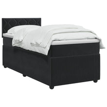 Boxspringbed met matras Zwart 90 x 200 cm Fluweel