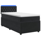 Boxspringbed met matras Zwart 100 x 200 cm Fluweel