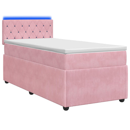 Boxspringbed met matras Roze 100 x 200 cm Fluweel