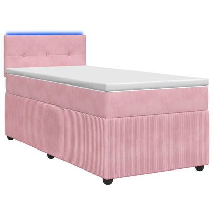 Boxspringbed met matras Roze 100 x 200 cm Fluweel