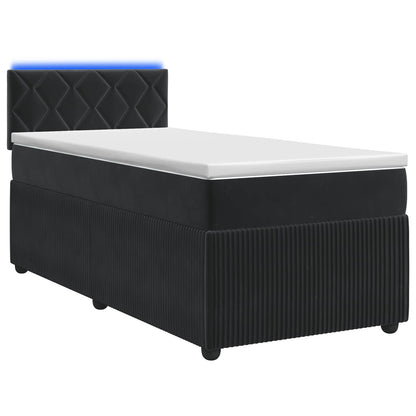 Boxspringbed met matras Zwart 100 x 200 cm Fluweel