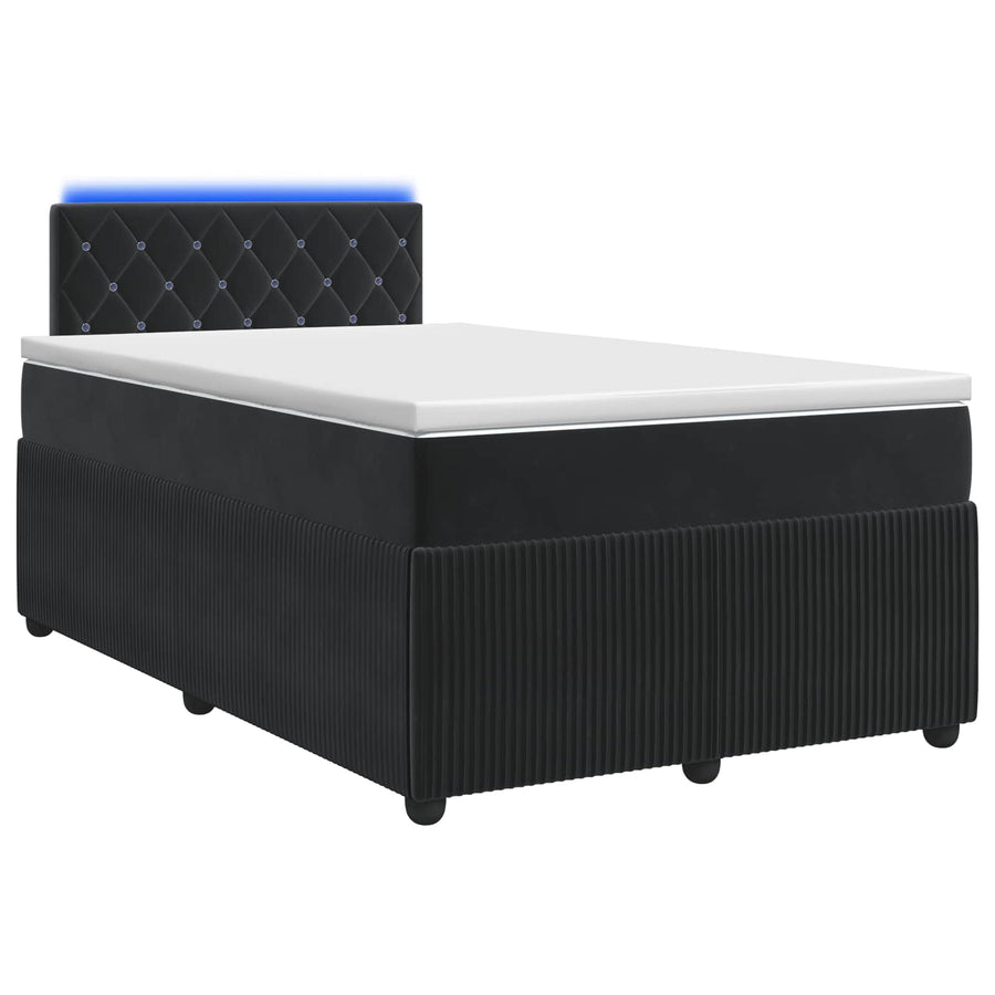 Boxspringbed met matras Zwart 120 x 190 cm Fluweel