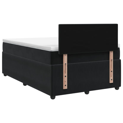Boxspringbed met matras Zwart 120 x 190 cm Fluweel