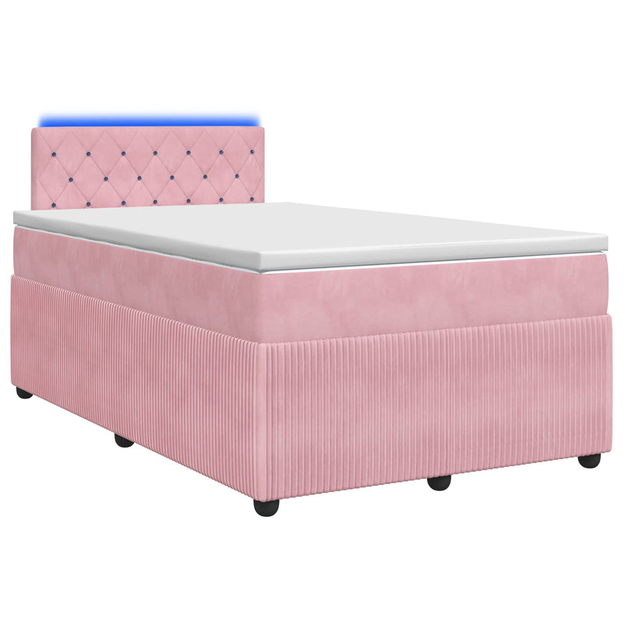 Boxspringbed met matras Roze 120 x 190 cm Fluweel