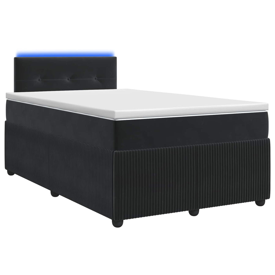 Boxspringbed met matras Zwart 120 x 190 cm Fluweel