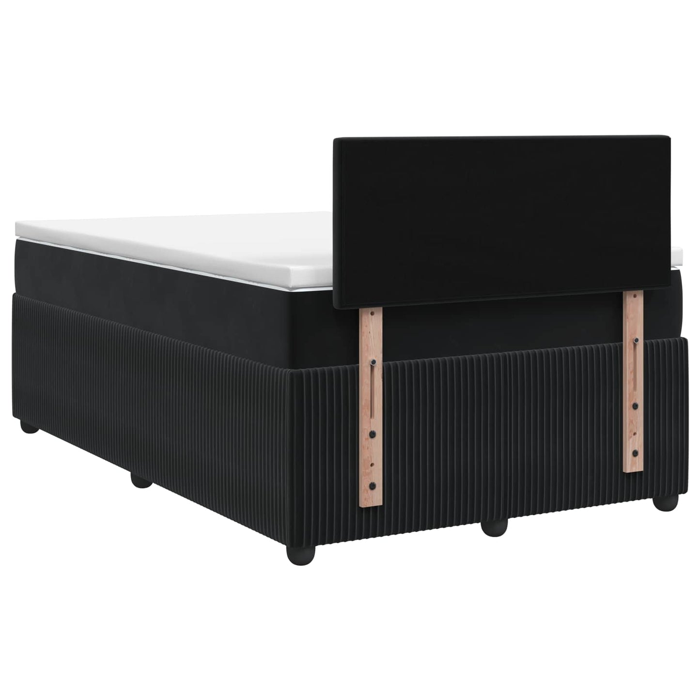 Boxspringbed met matras Zwart 120 x 190 cm Fluweel