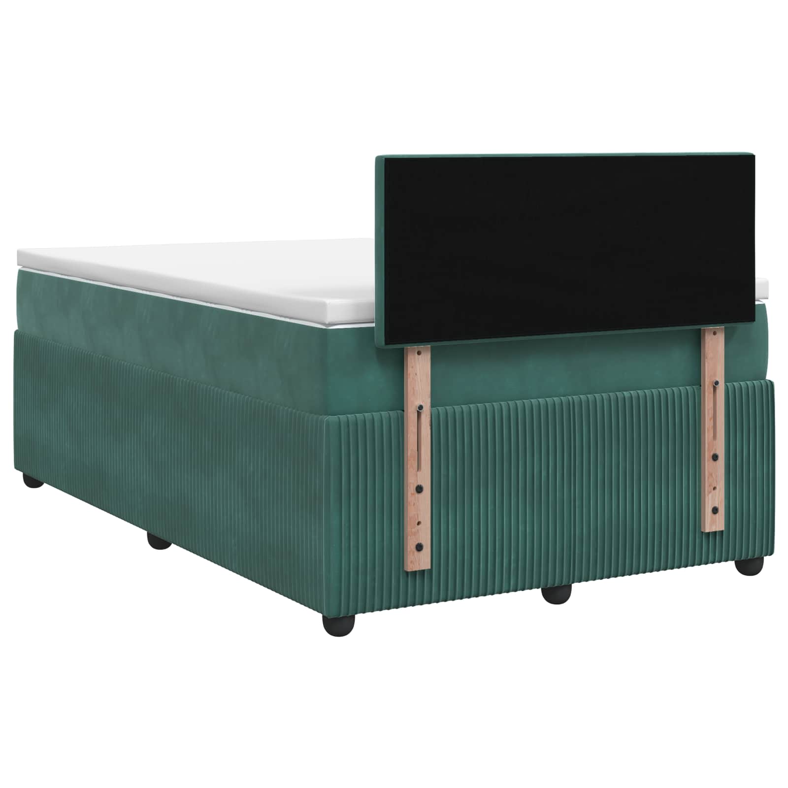 Boxspringbed met matras Donkergroen 120 x 190 cm Fluweel