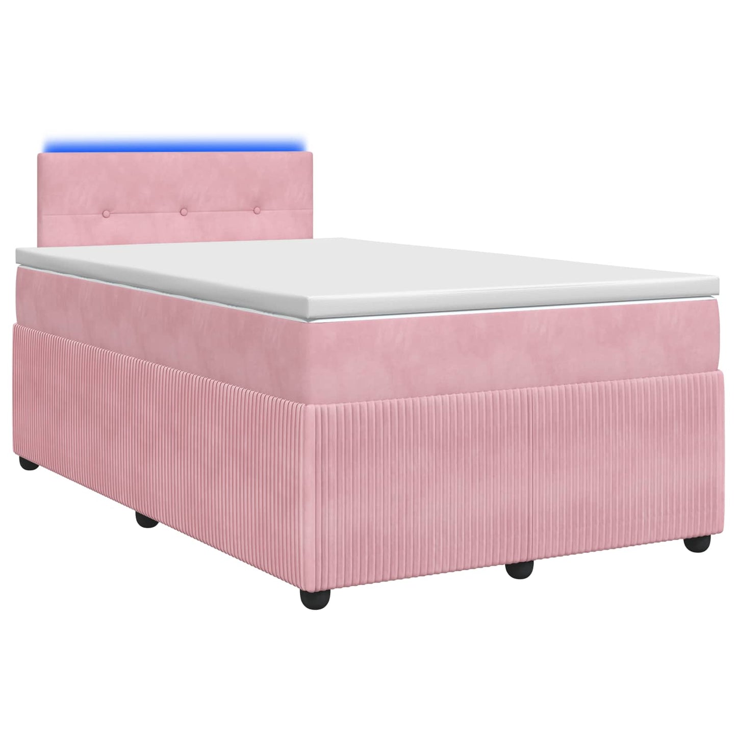 Boxspringbed met matras Roze 120 x 190 cm Fluweel