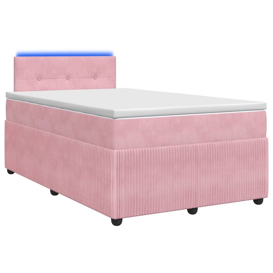 Boxspringbed met matras Roze 120 x 190 cm Fluweel