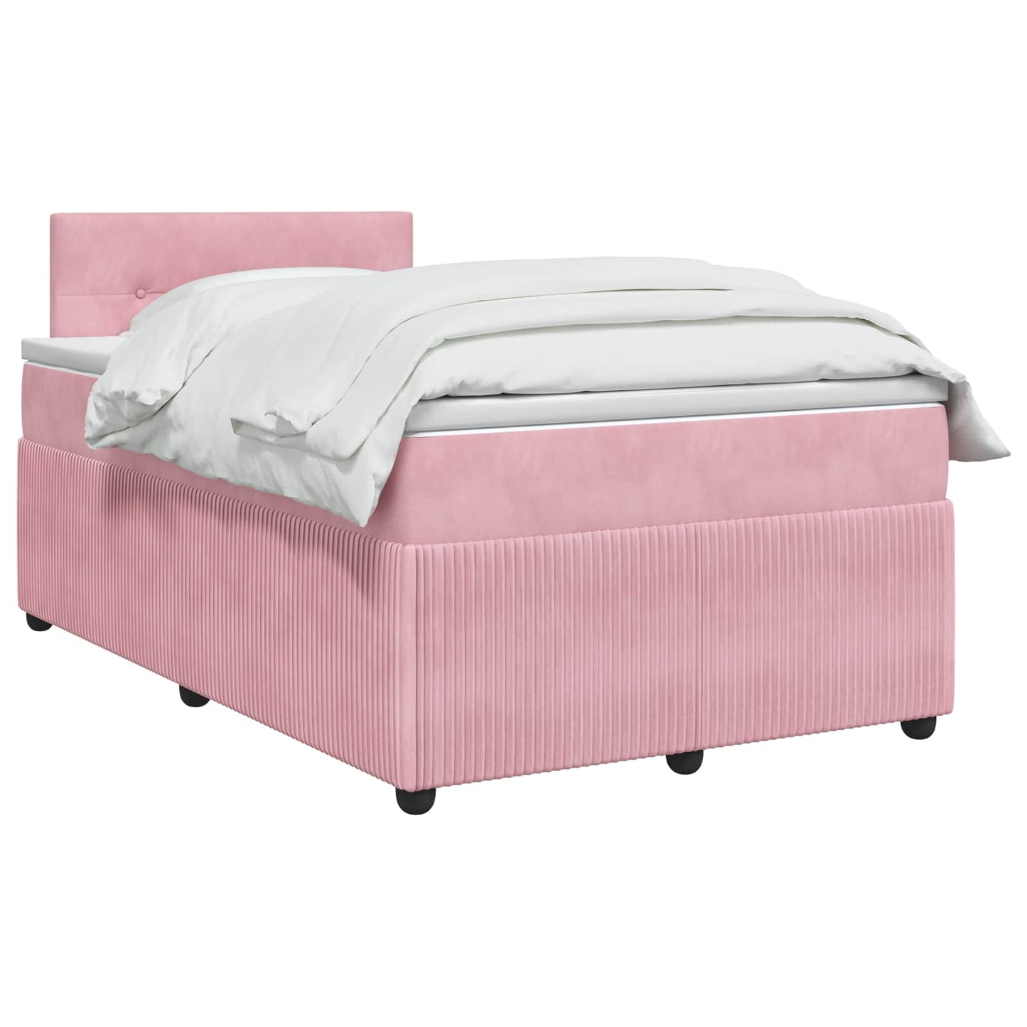 Boxspringbed met matras Roze 120 x 190 cm Fluweel
