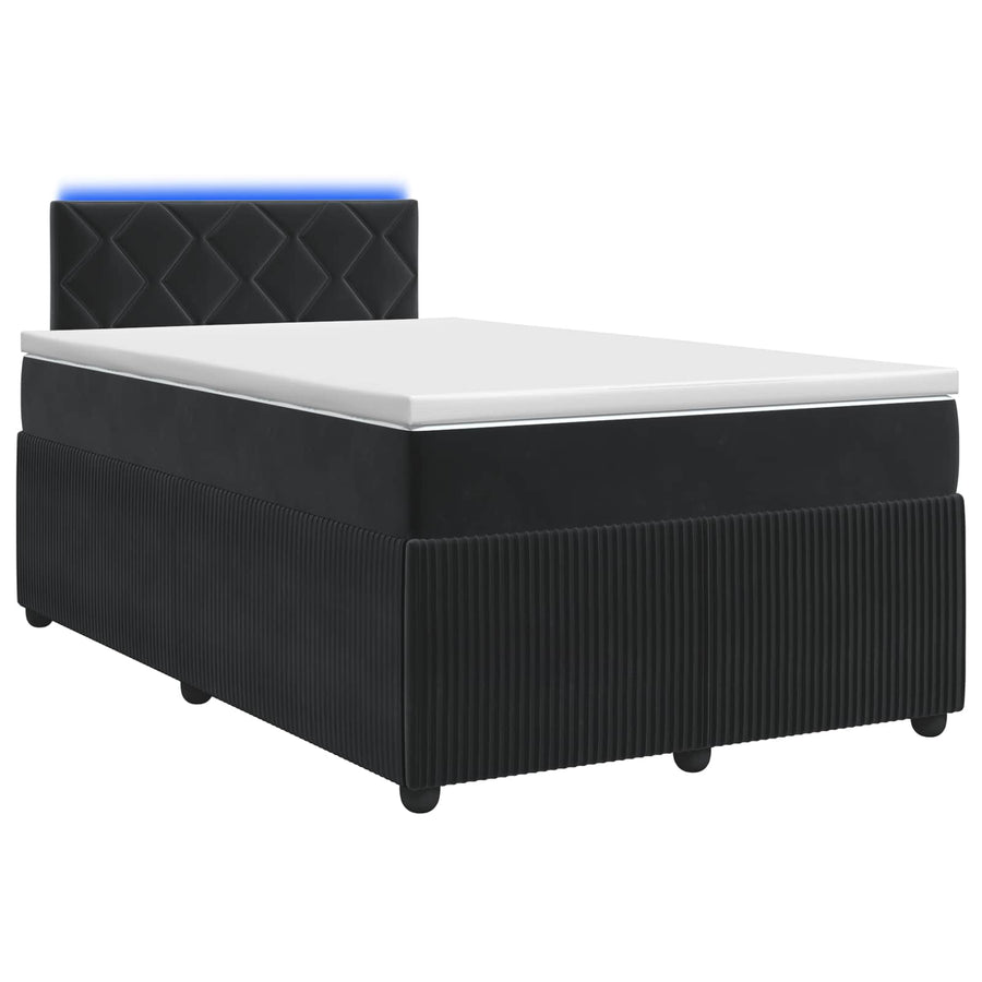 Boxspringbed met matras Zwart 120 x 190 cm Fluweel