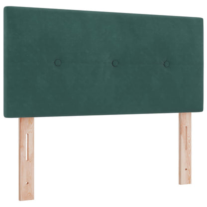 Boxspringbed met matras Donkergroen 120 x 200 cm Fluweel