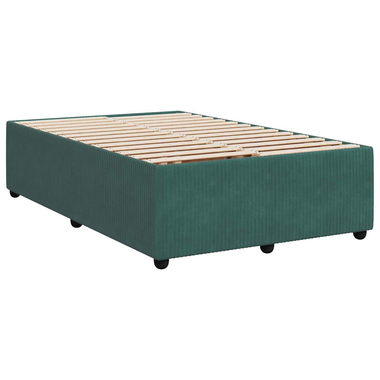 Boxspringbed met matras Donkergroen 120 x 200 cm Fluweel