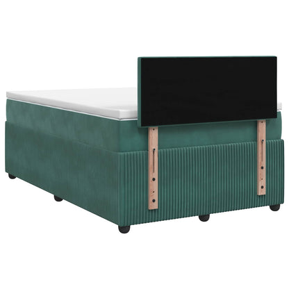Boxspringbed met matras Donkergroen 120 x 200 cm Fluweel