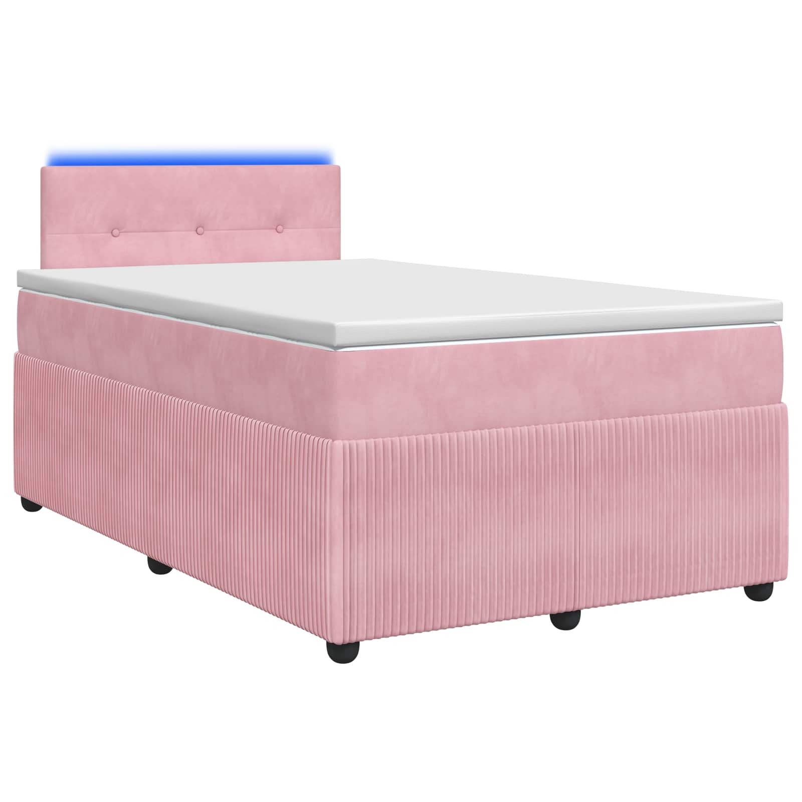 Boxspringbed met matras Roze 120 x 200 cm Fluweel