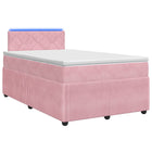 Boxspringbed met matras Roze 120 x 200 cm Fluweel