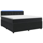 Boxspringbed met matras 160x200 cm zwart fluweel