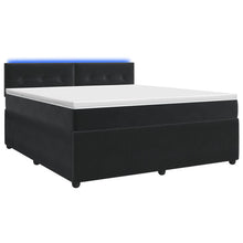 Boxspringbed met matras Zwart 160 x 200 cm Fluweel