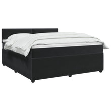 Boxspringbed met matras Zwart 160 x 200 cm Fluweel