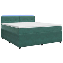 Boxspringbed met matras Donkergroen 160 x 200 cm Fluweel