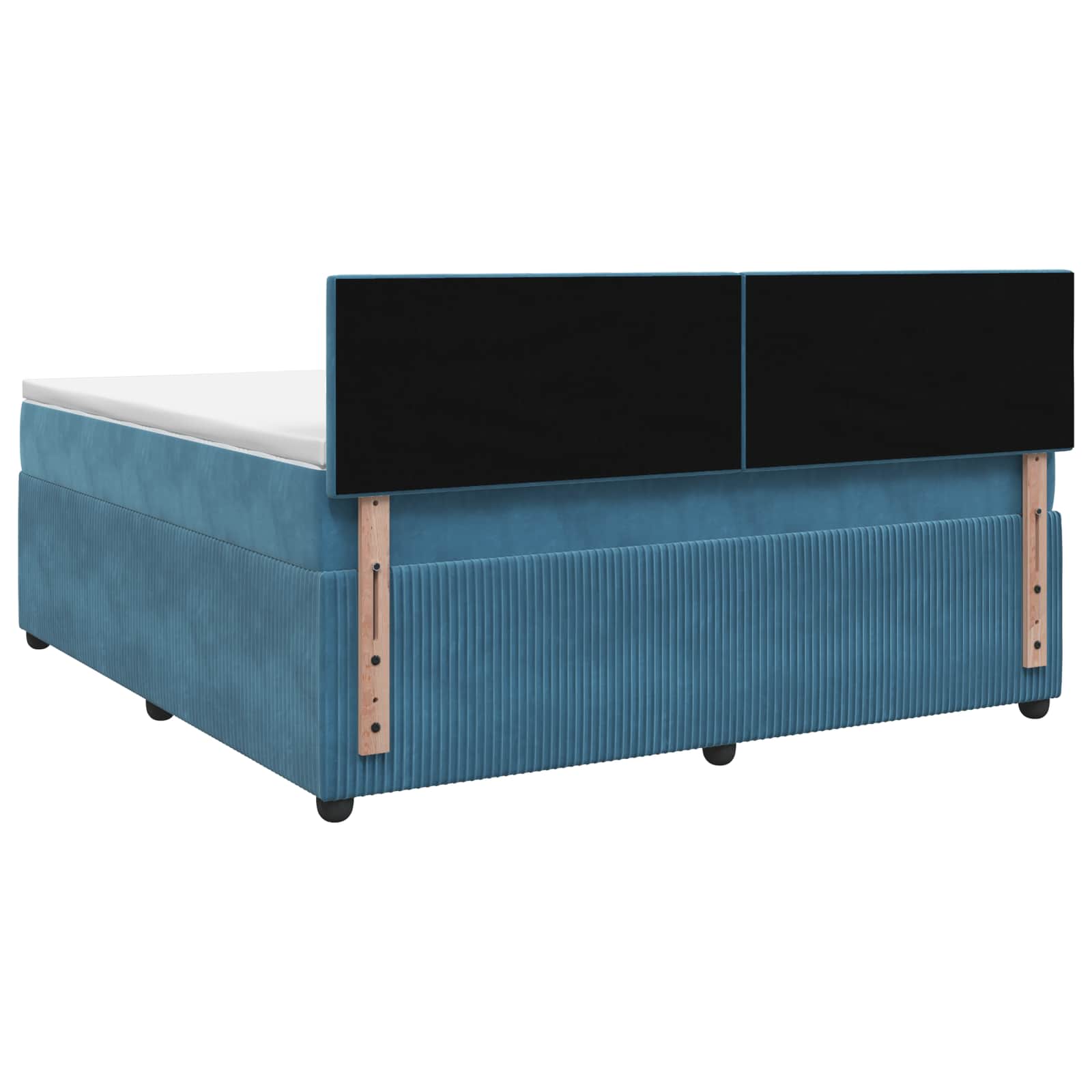 Boxspringbed met matras Blauw 180 x 200 cm Fluweel