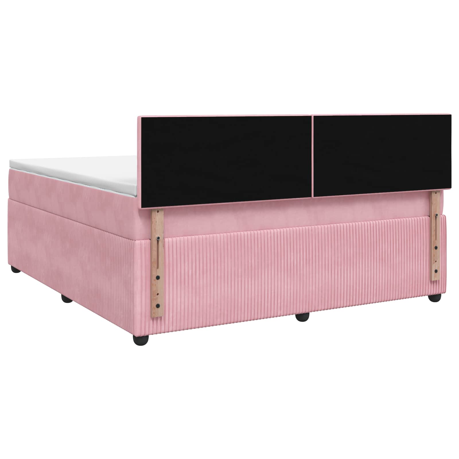 Boxspringbed met matras Roze 180 x 200 cm Fluweel