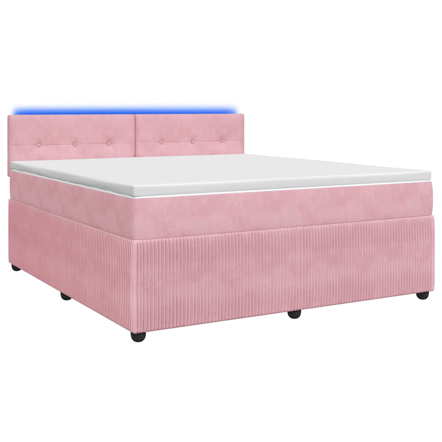 Boxspringbed met matras Roze 180 x 200 cm Fluweel
