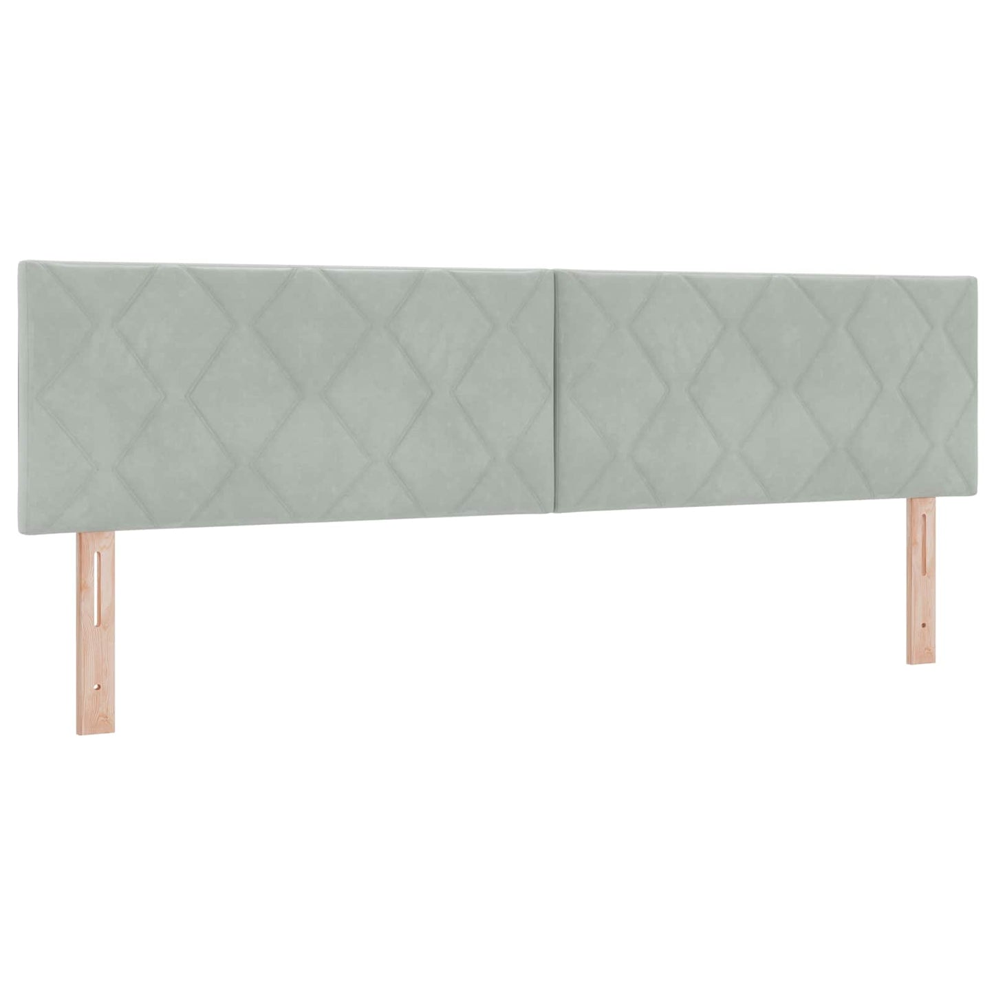 Boxspringbed met matras Lichtgrijs 180 x 200 cm Fluweel