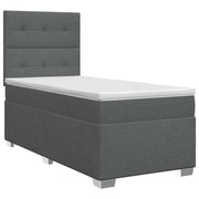 Boxspringbed 80x200 cm donkergrijs met matras