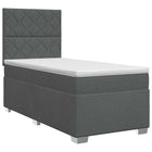 Boxspringbed 80x200 cm donkergrijs