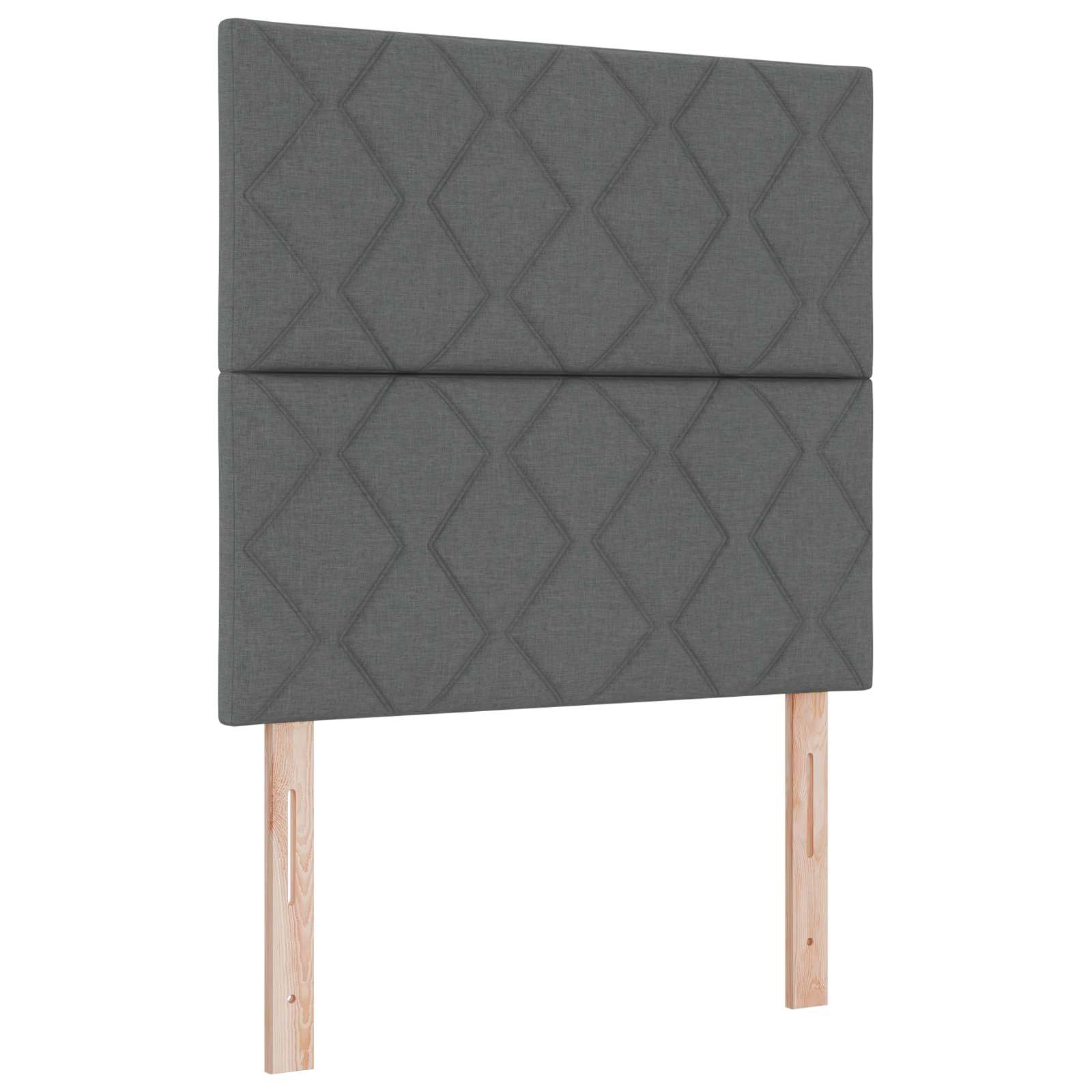 Boxspringbed met matras Donkergrijs 80 x 200 cm Stof