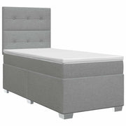 Boxspringbed 90x190 cm lichtgrijs