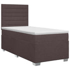 Boxspringbed 90x200 cm donkerbruin