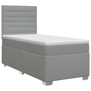 Boxspringbed 100x200 cm lichtgrijs met matras