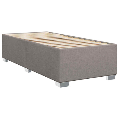 Boxspringbed met matras met hoofdeinde Taupe 100 x 200 cm Stof