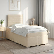Boxspringbed met matras 120x190 cm crème