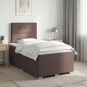 Boxspringbed met matras 120x190 cm donkerbruin