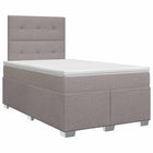 Boxspringbed 120x190 cm taupe hoofdeinde