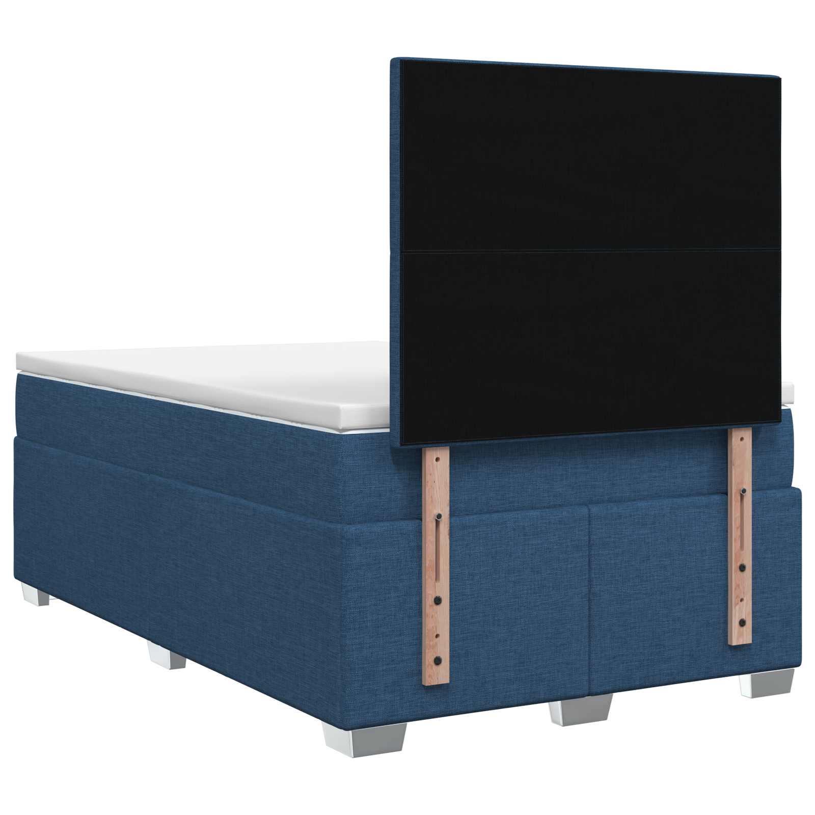 Boxspringbed met matras met hoofdeinde Blauw 120 x 190 cm Stof