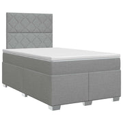Boxspringbed 120x190 cm lichtgrijs met matras