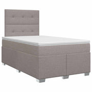 Boxspringbed 120x200 cm taupe stof