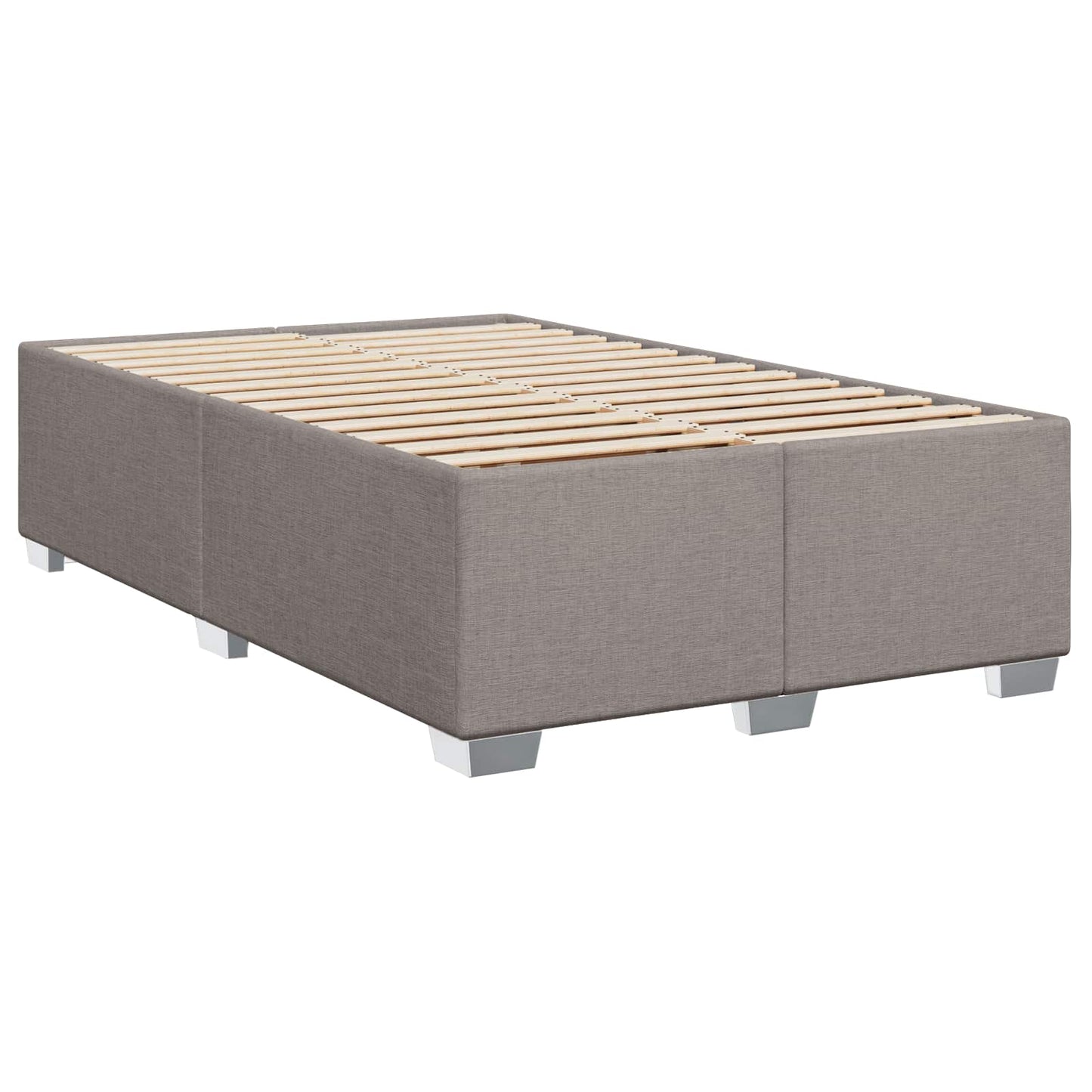 Boxspringbed met matras met hoofdeinde Taupe 120 x 200 cm Stof