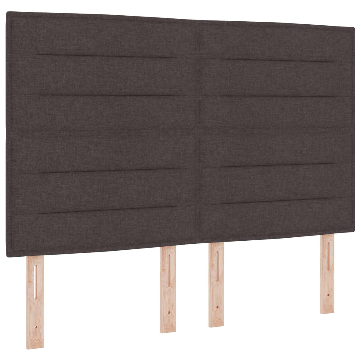 Boxspringbed met matras Donkerbruin 140 x 190 cm Stof