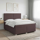 Boxspringbed 160x200 cm donkerbruin met matras