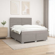 Boxspringbed 160x200 cm taupe met matras